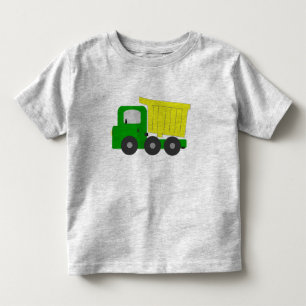 Camiseta Infantil Camião basculante (amarelo)