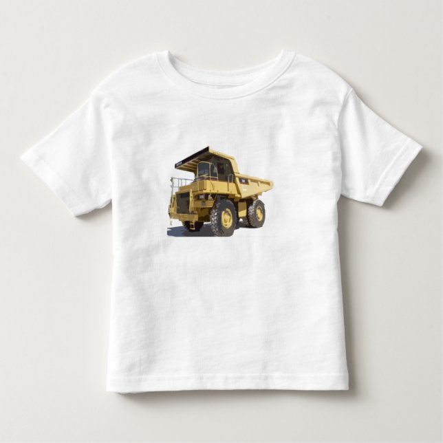 Camiseta Infantil camião basculante grande (Frente)