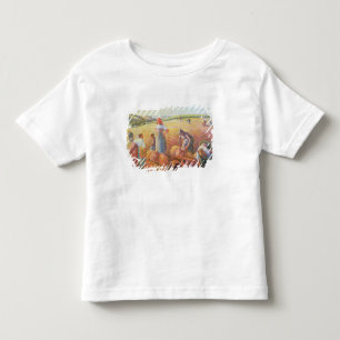 Camiseta Infantil Camille Pissarro   os Gleaners, 1889
