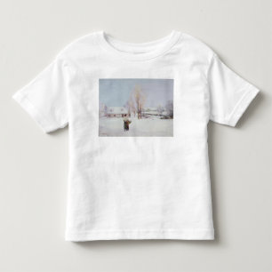 Camiseta Infantil Caminhada através da neve