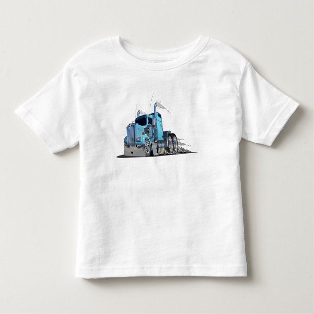 Camiseta Infantil Caminhão de animação (Frente)