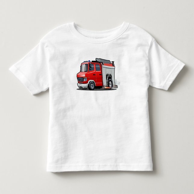 Camiseta Infantil Caminhão de animação (Frente)