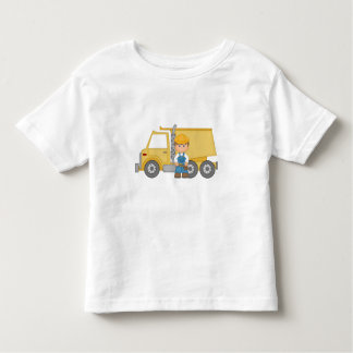 Camiseta Infantil Caminhão de Construção