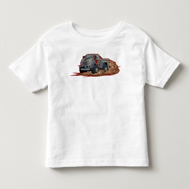 Camiseta Infantil Caminhão de desenho animado (Frente)