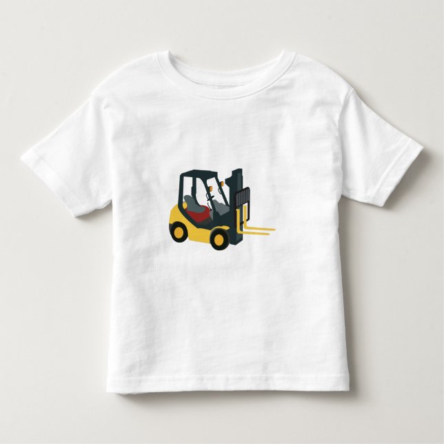 Camiseta Infantil Caminhão de empilhadeira (Frente)