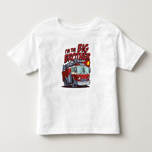 Camiseta Infantil Caminhão de Fogo do Grande Irmão (Frente)