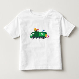 Camiseta Infantil Caminhão de Lixo do Reciclagem ABC
