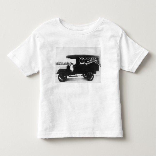 Camiseta Infantil Caminhão de Reid Sorvete Empresa (Frente)