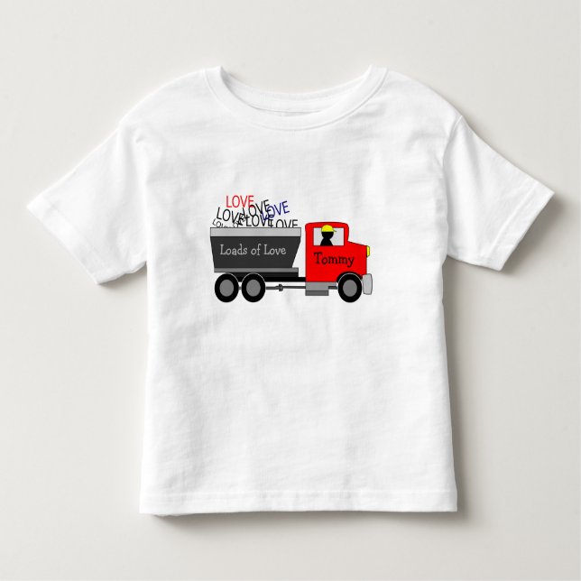 Camiseta Infantil Caminhão "Loads of Love" (Frente)