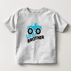 Camiseta Infantil Caminhão Monstro Irmão Mais Novo