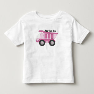 Camiseta Infantil Caminhão Rosa (Personalizado)