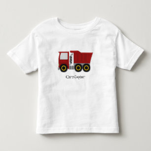 Camiseta Infantil Caminhão vermelho personalizado