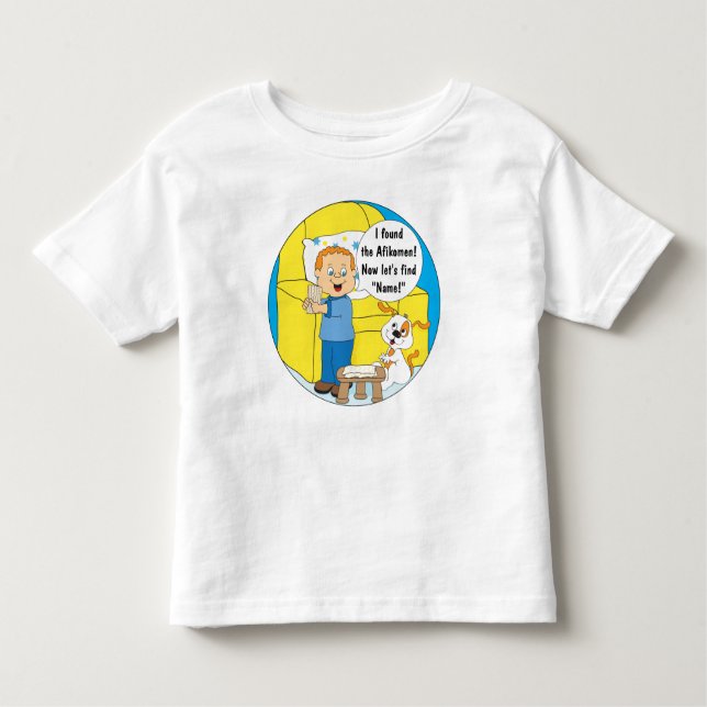 Camiseta Infantil Camisa-T 2T-6T da Criança de Passagem (rapaz/cão) (Frente)