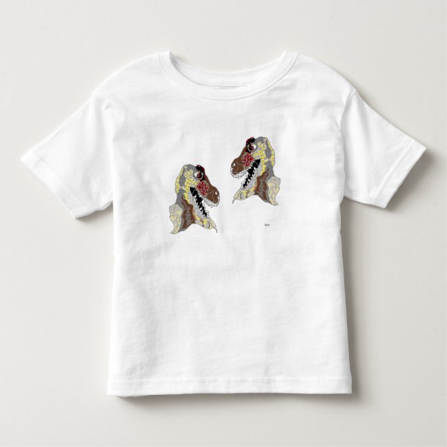 Camiseta Infantil Camisa-T: A boca grande do dinossauro (Frente)