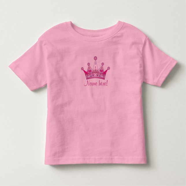 Camiseta Infantil Camisa-T da Princesa Personalizada (Frente)