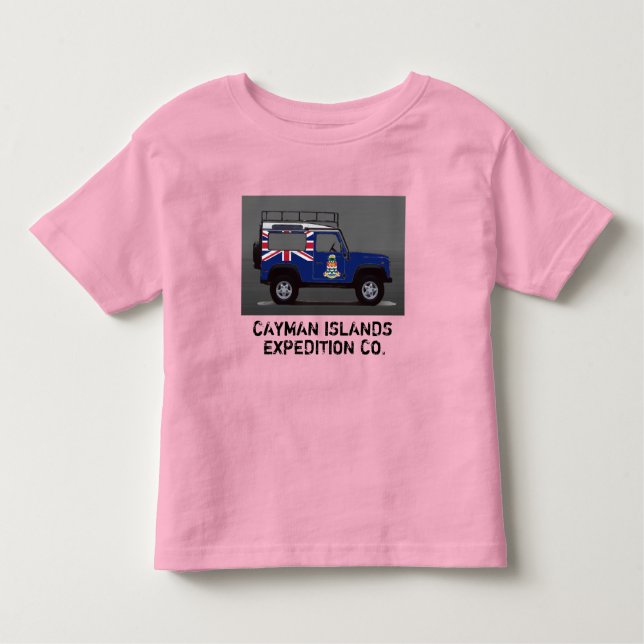 Camiseta Infantil Camisa-T das ILHAS CAYMAN (Frente)