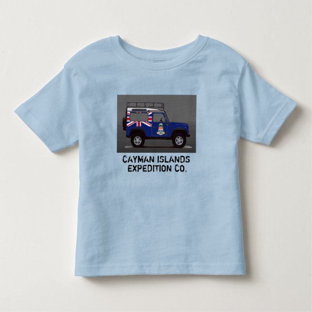 Camiseta Infantil Camisa-T das ILHAS CAYMAN (Frente)