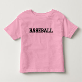 Camiseta Infantil Camisa-T De Baseball Toddler Ringer (Rosa)