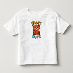 Camiseta Infantil Camisa-T de Beary Cute Cartoon Bear Kids