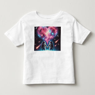 Camiseta Infantil Camisa-T do Astronauta Infantil