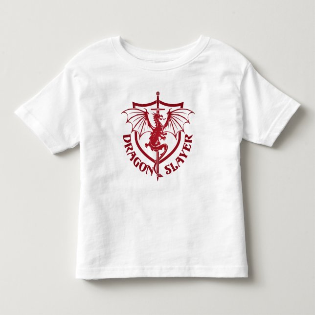 Camiseta Infantil Camisa-T do Dragão (Frente)