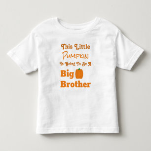 Camiseta Infantil Camisa-T do Grande Irmão Pumpkin
