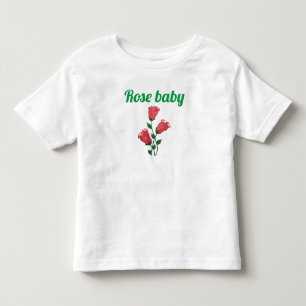 Camiseta Infantil Camisa-T Floral para Bebê - design único