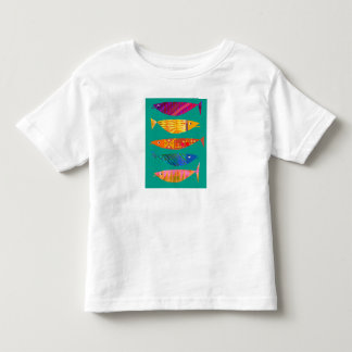 Camiseta Infantil Camisa-T Gráfico de Peixes