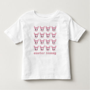 Camiseta Infantil Camiseta-bebê Rosa da-Páscoa Bonita Coelhinha-Pres