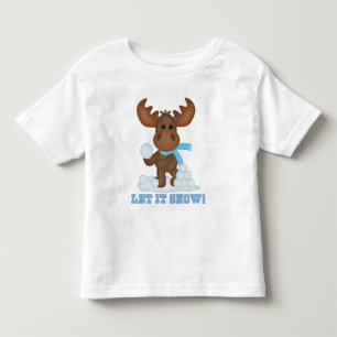 Camiseta Infantil Camiseta-criança de Natal Moose