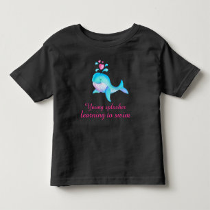 Camiseta Infantil Camiseta-de-baleia-aqua-rosa-branca-jovem-plasmado