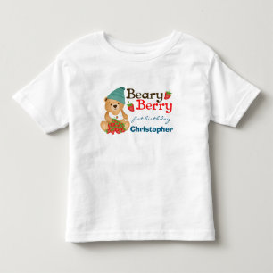 Camiseta Infantil Camiseta-de-criança-de-aniversário da Bera-Bela-Be