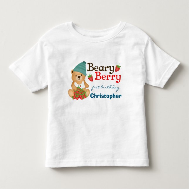 Camiseta Infantil Camiseta-de-criança-de-aniversário da Bera-Bela-Be (Frente)