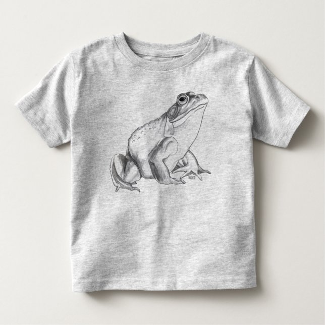 Camiseta Infantil Camiseta-Sapo-Toddler Arte-Rola-Rola-Rola (Frente)