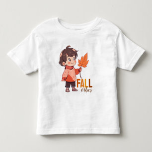 Camiseta Infantil Camiseta-T de criança de queda