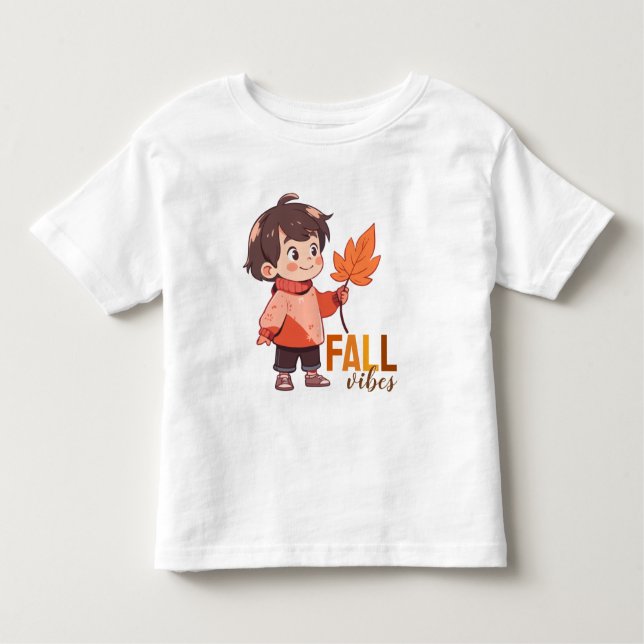 Camiseta Infantil Camiseta-T de criança de queda (Frente)