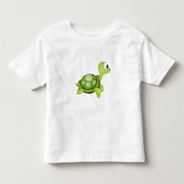 Camiseta Infantil "Camisola da tartaruga do selo pequeno do amor do (Frente)