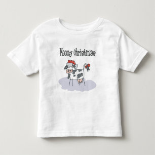Camiseta Infantil Camisola do t-shirt do Natal de Moooy