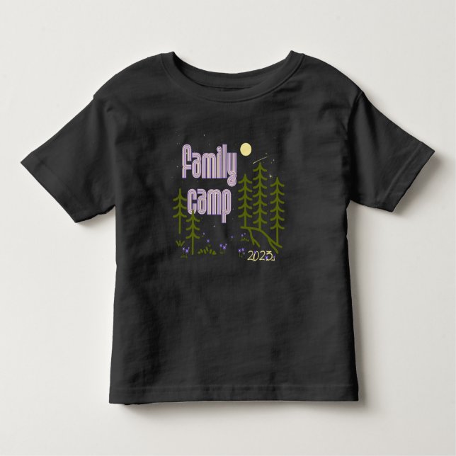 Camiseta Infantil Camp Familiar 2023 T-shirt Toddler (Frente)