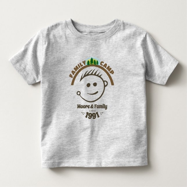 Camiseta Infantil Camp Familiar Toddler T-Shirt (Frente)
