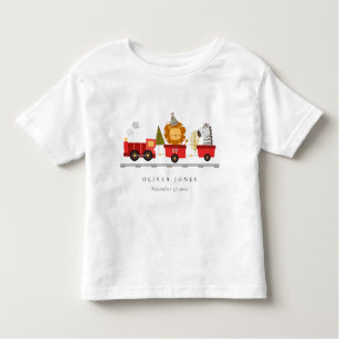 Camiseta Infantil Campanha De Animais Da Floresta Vermelha Cuja Idad