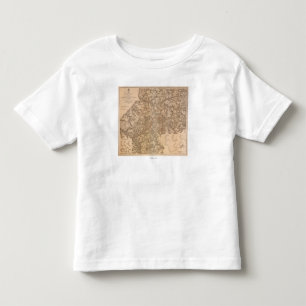 Camiseta Infantil Campanha de Atlanta - mapa panorâmico 3 da guerra