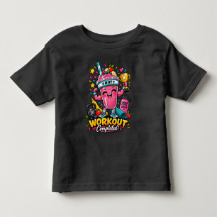 Camiseta Infantil Campeão Feliz do Smoothie HIIT Treino Concluído Ca