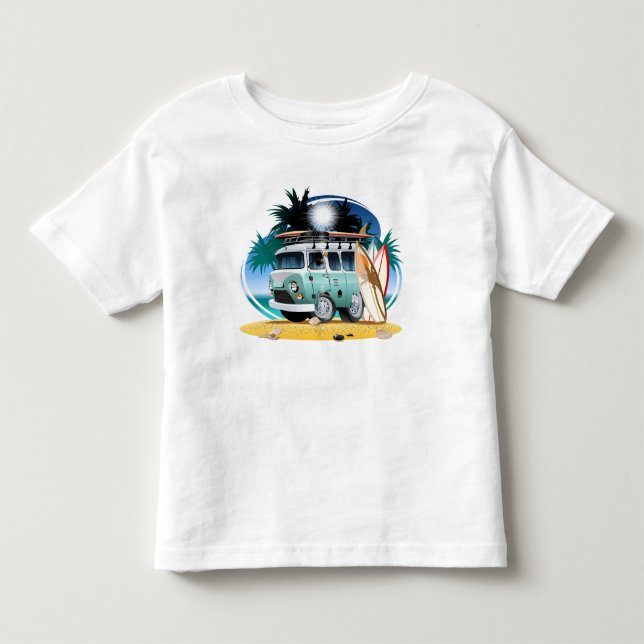 Camiseta Infantil Camping de Desenho Animado (Frente)