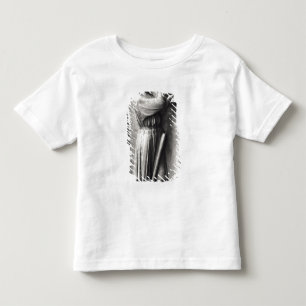 Camiseta Infantil Camponês que sharpening seu scythe para