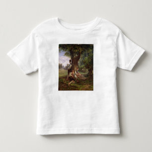 Camiseta Infantil Camponeses que têm um Siesta, 1841