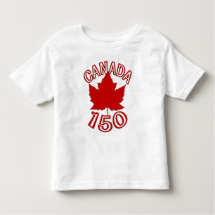 Camiseta Infantil Canadá 150 Jersey Shirt Toddler Canadá 150 Shirts