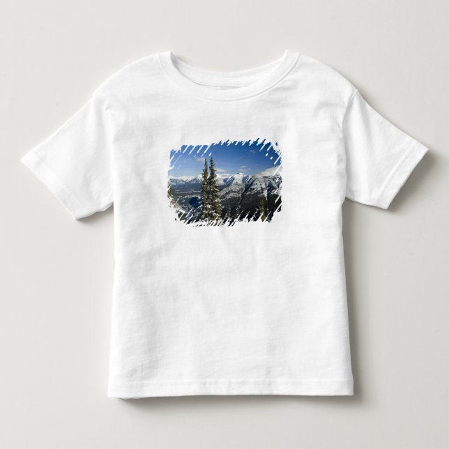Camiseta Infantil Canadá, Alberta, Banff. Vistas do Vale Bow (Frente)