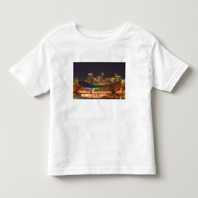 Camiseta Infantil Canadá, Alberta, Calgary: Paisagem Urbana da (Frente)