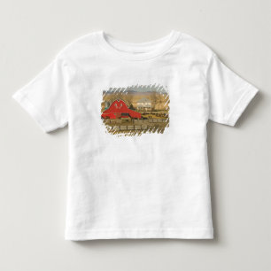 Camiseta Infantil Canadá, Alberta, Pincher Creek: Red Barn & Ranch